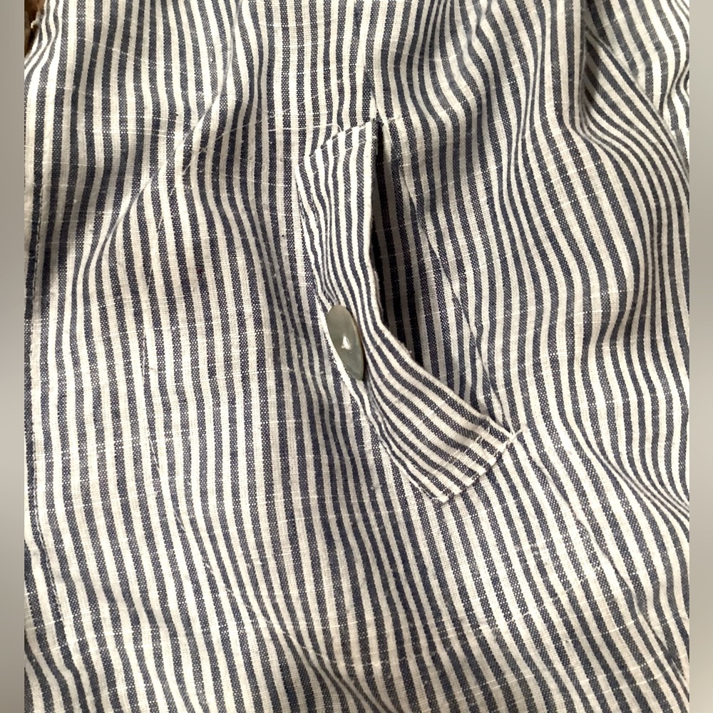 Sigrid Olsen Gray Striped Utility Jacket - Picture 10 of 11